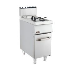 Freestanding One-Tank Commercial Gas Deep Fryer 15lt Capacity, 70 cm Depth